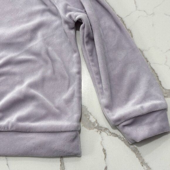 Hello Kitty Toddler Girls Purple Lavender Long Sleeve Soft Velour Sweatshirt 3T - Picture 12 of 16